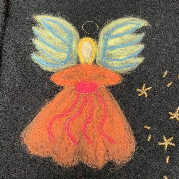 Talbots Angel zip cardigan. 100% wool. Size P. Absolutely beautiful sweater. EUC - Picture 6 of 9